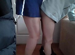 I shake and fuck my wife doggy style with a bottle