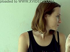Hot brunette smoking tease