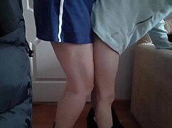 I shake and fuck my wife doggy style with a bottle