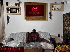 milf next door goes wild in living room
