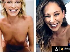 Mommysgirl thirsty emma hix and stepmom cherie deville share their wet pussy on cam