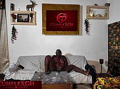 milf next door goes wild in living room
