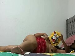 Your tigress dances erotically while masturbating for fans
