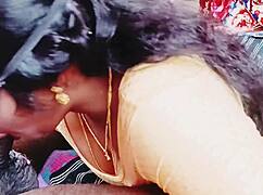 Cheating housewife with big ass fucks boss and husband's father using Telugu talks!