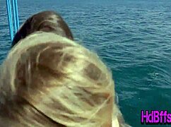 real teen whores suck and fuck on boat