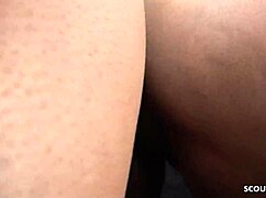 dark skin black bitch with biggest ass and saggy tits first time casting