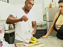 sofia bounces her big ass on bbc after workout