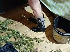 sexy uruguay woman finds herself in trouble at the plantation