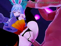 milf enjoys rabbit toy breeding session