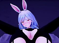 milf enjoys rabbit toy breeding session