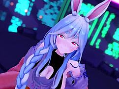 milf enjoys rabbit toy breeding session