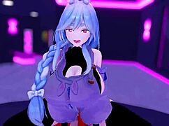 milf enjoys rabbit toy breeding session