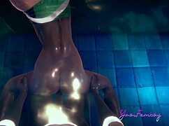 yaoi femboy blue is interested in water games