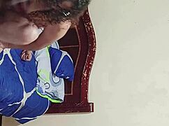 Latina couple tries double anal sex