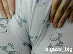 Rubbing Pussy With Pajamas For Sexy Solo Play