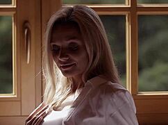 zhenya belaya poses nude in bedroom window
