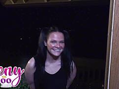 daisy garcia gets a huge facial after double penetration.
