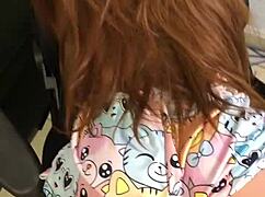 playing with my doll and she tells me she wears no panties