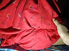 husband shows off his sleeping desi wife asshole