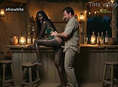 hot slim ebony babe gets fucked raw by white tourist without condom