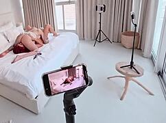 Big Tits Teen Blonde And Petite Redhead In Risky Threesome