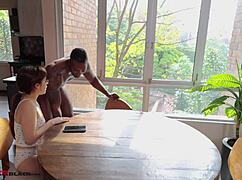 Petite latina stepsister tries bbc for first time