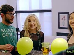 lucky brothers first threeway is with slutty step sisters s4 e8