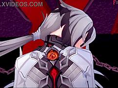 Arlecchino gives blowjob in Genshin Impact scene