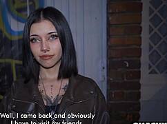 pov you run into your ex at night. she wants rough quickie sex now!