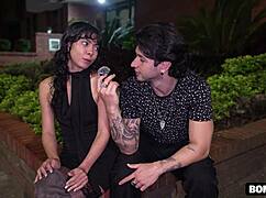 petite latina gets rough outdoor quickie