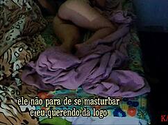 madrasta shares bed with stepson during weekend visit at her house