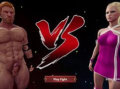 Vilkor vs linn naked fighter in 3d game