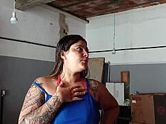 married boss visits site and teases worker