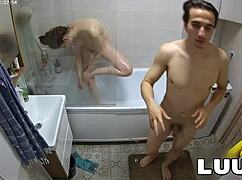 luuv esteban and foxy enjoy shower time